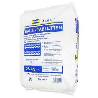 ASBIT Regeneriersalz Tabletten 25kg fr Wasserenthrtungsanlagen