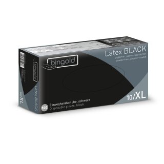 Bingold Latex schwarz Gr. XL 100 Stück