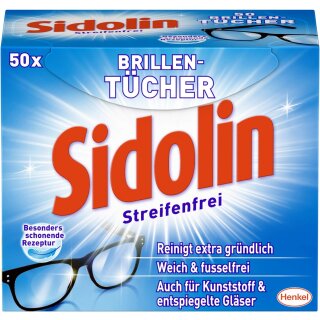 Sidolin Brillenputztücher 50 Stück