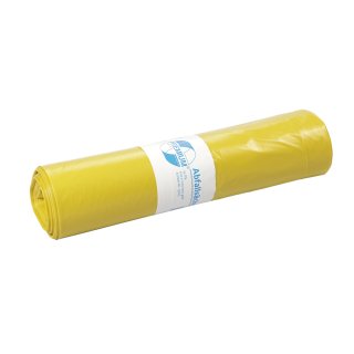 Deiss PREMIUM Mllscke gelb, 60 my, 120 Liter, 700 x 1100 mm, 10x 25 Scke