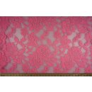 Stoff Spitze Uni Rosa