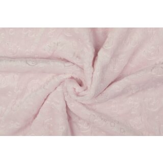 Flannel Jacpuard Stoff rosa