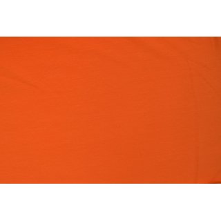 Baumwoll Jersey Stoff Uni Orange