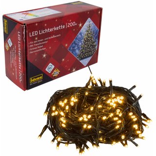 Idena LED-Lichterkette bernsteinfarbig 27,9m