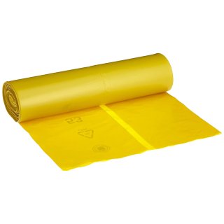 Deiss PREMIUM Müllsäcke gelb, 60 my, 120 Liter, 700 x 1100 mm, 25 Säcke