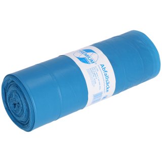 Deiss PREMIUM Abfallsäcke mit Zugaband blau 120 Liter 700x1100+50 mm 25 Stück