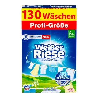 Weißer Riese Universal Pulver Vollwaschmittel, 130 WL